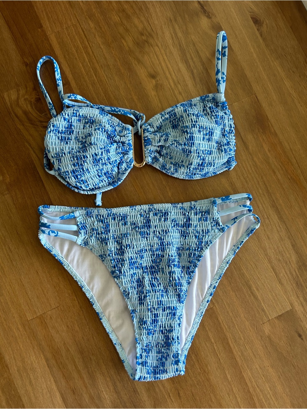 Blue Two-Piece Bikini Set